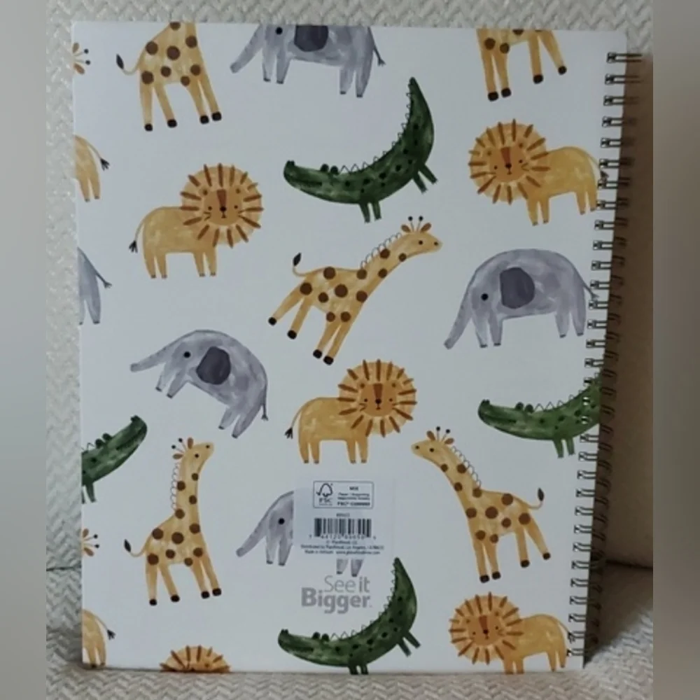 See It Bigger New Parent Planner/Animal Print Design
